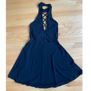 Black Express Small Halter Dress